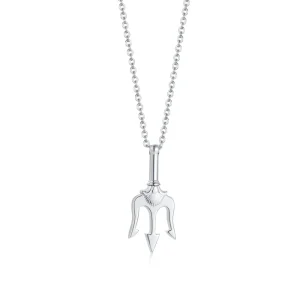 Colar Masculino Vondore Trident em Aço Prata